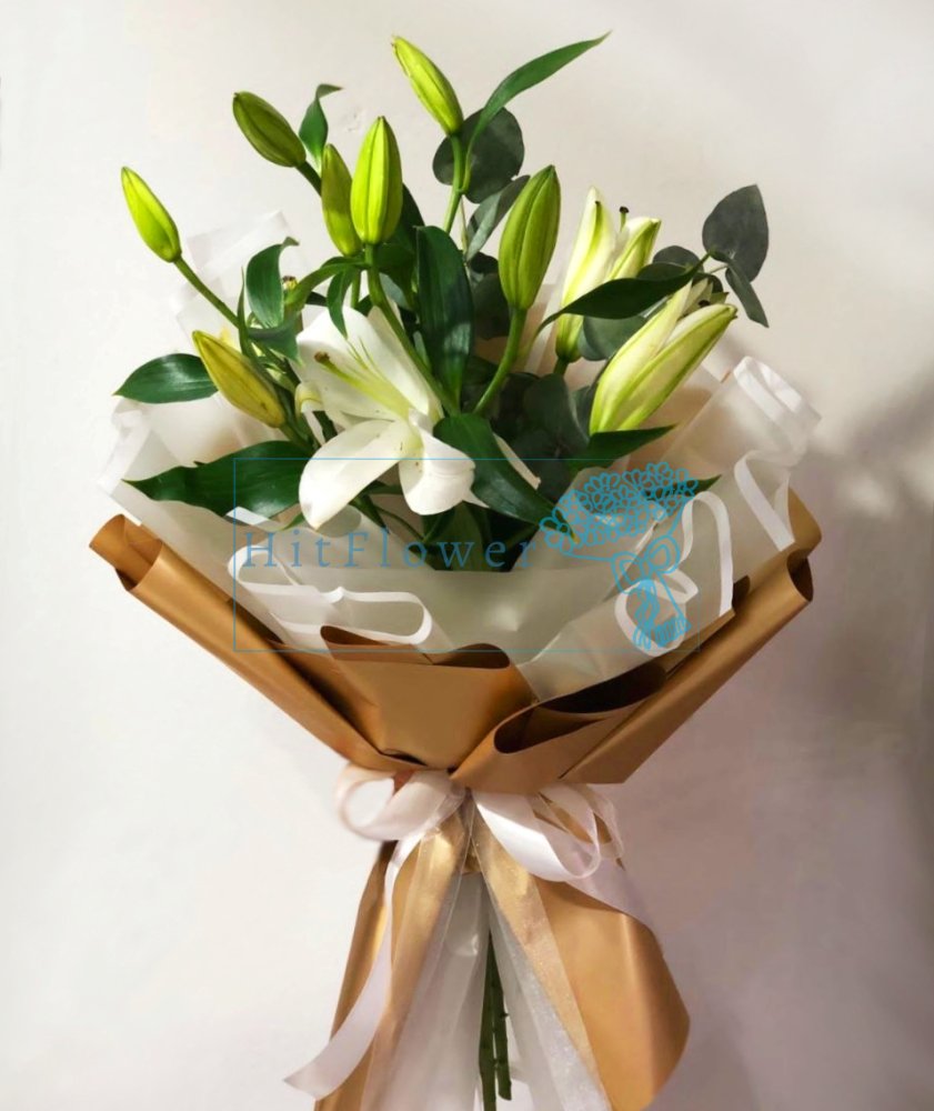 Букет цветов Нежные Лилии Букет цветов из: Лилии